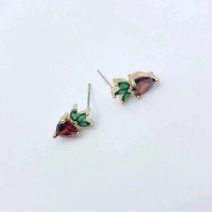 Petite Strawberries Stud Earrings